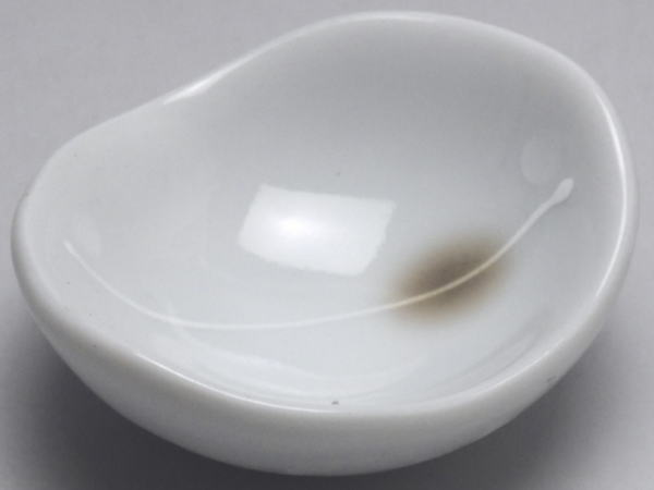 Mino Ware - 【B級品】ぼかし茶花　楕円珍味入れ(長辺60)　[普段使いの食器]