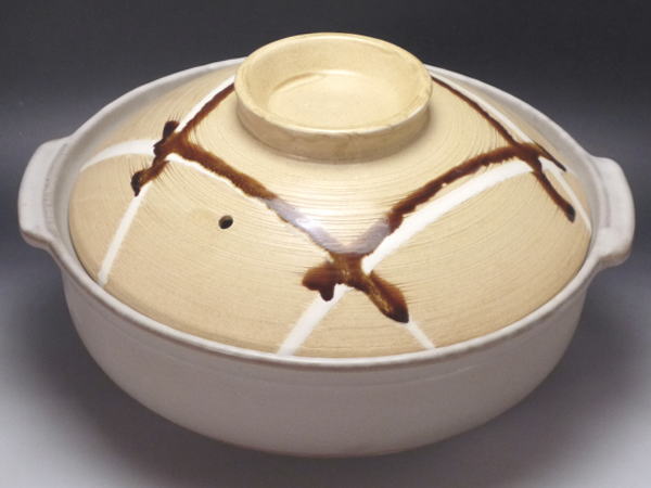 だんらん　9号深鍋（4～5人用）【日本製萬古焼土鍋】