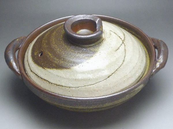 【B級品】京庵　6号京型鍋（一人用）【日本製萬古焼土鍋】