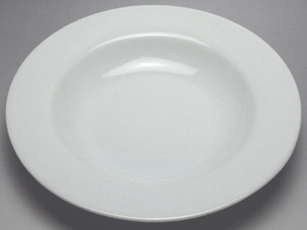 【B級品】白磁リムスープ皿(φ217)(ee6