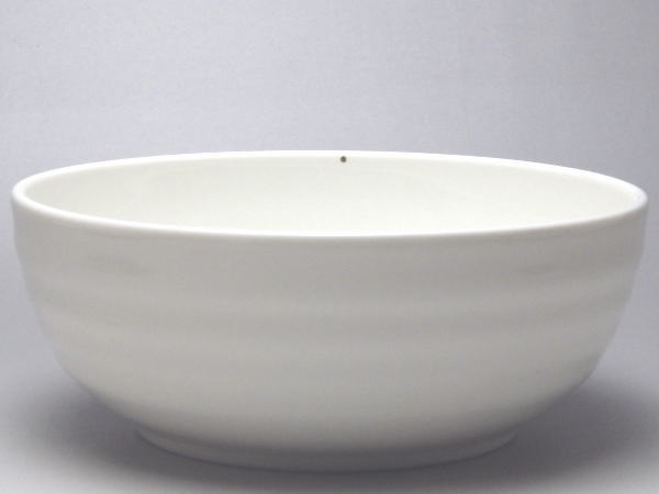 【B級品】濃クリーム 段々丸鉢(φ158) [普段使いの食器]