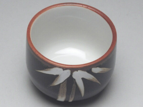 【B級品】天目白笹竹 U型小ぐい呑み [普段使...の紹介画像2