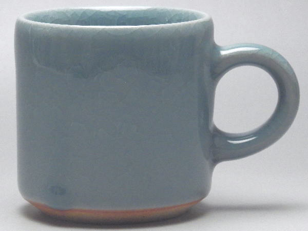 【B級品】貫入緑青 切立土物コーヒーカップ [普段使いの食器]