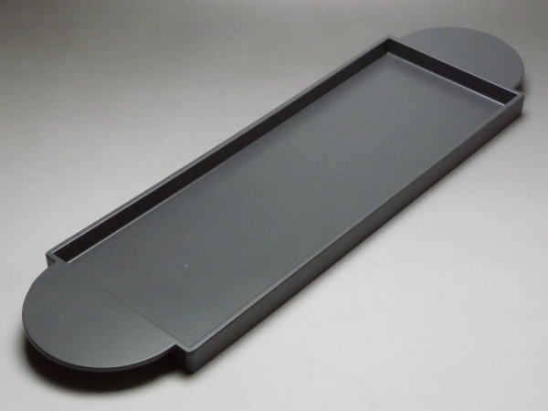 【B級品】マットグレー 長角トレイ（大）（PP）