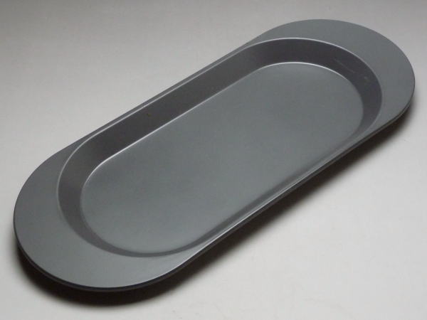 【B級品】マットグレー 長角トレイ（小）（PP）