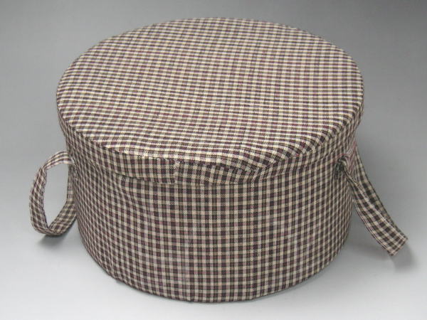 布被せバスケット（黒赤チェック：大）