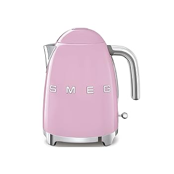 【中古】【日本正規品】SMEG スメッグ 電気ケトル (1.7L) (ピンク)