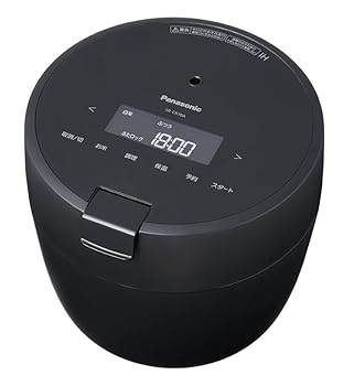 【中古】パナソニック 炊飯器 5合 圧力IH 新生活 一人暮らし コンパクトサイズ 自動調理鍋 無水調理/低温調理可能 ふた食洗機対応 ブラック SR-CR10A-K