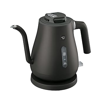 【中古】象印マホービン 電気ケトル 0.8L 細口タイプ ドリップケトル 注ぎやすさと安全設計 セピアブラック CK-LA08-BZ
