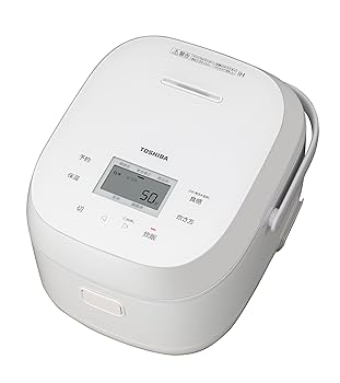 【中古】TOSHIBA(東芝) 炊飯器 5.5合 rice cooker RC-10BHW(W) ホワイト【メーカー名】【メーカー型番】【ブランド名】東芝(TOSHIBA) 炊飯器 【商品説明】TOSHIBA(東芝) 炊飯器 5.5合 rice cooker RC-10BHW(W) ホワイト【本かまど炊き分け】「かため」「ふつう」「やわらか」の3通りからお好みの食感を選べます。おいしさにこだわったふっくらごはん炊き上げます。【備長炭ダイヤモンド釜】外面には遠赤コート、内面には遠赤効果の高い備長炭と熱伝導率の高いダイヤモンドをコーティング。【高級感を演出するガラスタッチパネル】スッキリとしたフラットパネルでお手入れも簡単。当店では初期不良に限り、商品到着から7日間は返品を 受付けております。お問い合わせ・メールにて不具合詳細をご連絡ください。他モールとの併売品の為、完売の際はキャンセルご連絡させて頂きます。中古品の商品タイトルに「限定」「初回」「保証」「DLコード」などの表記がありましても、特典・付属品・帯・保証等は付いておりません。電子辞書、コンパクトオーディオプレーヤー等のイヤホンは写真にありましても衛生上、基本お付けしておりません。※未使用品は除く品名に【import】【輸入】【北米】【海外】等の国内商品でないと把握できる表記商品について国内のDVDプレイヤー、ゲーム機で稼働しない場合がございます。予めご了承の上、購入ください。掲載と付属品が異なる場合は確認のご連絡をさせて頂きます。ご注文からお届けまで1、ご注文⇒ご注文は24時間受け付けております。2、注文確認⇒ご注文後、当店から注文確認メールを送信します。3、お届けまで3〜10営業日程度とお考えください。4、入金確認⇒前払い決済をご選択の場合、ご入金確認後、配送手配を致します。5、出荷⇒配送準備が整い次第、出荷致します。配送業者、追跡番号等の詳細をメール送信致します。6、到着⇒出荷後、1〜3日後に商品が到着します。　※離島、北海道、九州、沖縄は遅れる場合がございます。予めご了承下さい。お電話でのお問合せは少人数で運営の為受け付けておりませんので、お問い合わせ・メールにてお願い致します。営業時間　月〜金　11:00〜18:00★お客様都合によるご注文後のキャンセル・返品はお受けしておりませんのでご了承ください。0