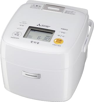 【中古】三菱電機 IHジャー炊飯器 備長炭 炭炊釜 3.5合炊き ピュアホワイト NJ-SE0...