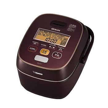 【中古】象印マホービン 炊飯器 5.5合 ボルドー NW-JS10-VD【メーカー名】【メーカー型番】【ブランド名】象印マホービン(ZOJIRUSHI) 炊飯器 【商品説明】象印マホービン 炊飯器 5.5合 ボルドー NW-JS10-VD炊飯方式:圧力IH(大火力と高圧力の合わせ技「プレミアム対流」機能)内釜:鉄をコーティングして発熱効率を高めた「鉄器コート豪熱羽釜」(内側には、ごはんの甘みを引き出す「プラチナコート」採用)炊飯容量:~5.5合炊飯機能1:前回食べたごはんの味の感想を回答するだけで好みの味に近づいていく、49通りの「我が家炊き」炊飯機能2:時間をかけて水に浸し、芯までじっくり給水させることでふっくら仕上げる「熟成炊き」(※白米、玄米両対応)当店では初期不良に限り、商品到着から7日間は返品を 受付けております。お問い合わせ・メールにて不具合詳細をご連絡ください。他モールとの併売品の為、完売の際はキャンセルご連絡させて頂きます。中古品の商品タイトルに「限定」「初回」「保証」「DLコード」などの表記がありましても、特典・付属品・帯・保証等は付いておりません。電子辞書、コンパクトオーディオプレーヤー等のイヤホンは写真にありましても衛生上、基本お付けしておりません。※未使用品は除く品名に【import】【輸入】【北米】【海外】等の国内商品でないと把握できる表記商品について国内のDVDプレイヤー、ゲーム機で稼働しない場合がございます。予めご了承の上、購入ください。掲載と付属品が異なる場合は確認のご連絡をさせて頂きます。ご注文からお届けまで1、ご注文⇒ご注文は24時間受け付けております。2、注文確認⇒ご注文後、当店から注文確認メールを送信します。3、お届けまで3〜10営業日程度とお考えください。4、入金確認⇒前払い決済をご選択の場合、ご入金確認後、配送手配を致します。5、出荷⇒配送準備が整い次第、出荷致します。配送業者、追跡番号等の詳細をメール送信致します。6、到着⇒出荷後、1〜3日後に商品が到着します。　※離島、北海道、九州、沖縄は遅れる場合がございます。予めご了承下さい。お電話でのお問合せは少人数で運営の為受け付けておりませんので、お問い合わせ・メールにてお願い致します。営業時間　月〜金　11:00〜18:00★お客様都合によるご注文後のキャンセル・返品はお受けしておりませんのでご了承ください。0