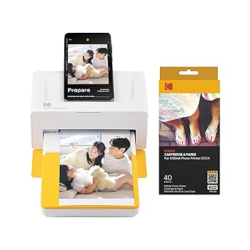 Mamiya - 【中古】コダック KODAK Dock Plus 4PASS インスタントプリンター(10x15cm)+50枚バンドル(プリンター本体10枚入り+40枚)