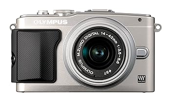 EXEMODE - 【中古】OLYMPUS ミラーレス一眼 PEN Lite E-PL5 レンズキット シルバー E-PL5 LKIT SLV