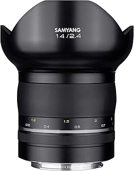 EXEMODE - 【中古】SAMYANG 単焦点広角レンズ XP 14mm F2.4 マニュアルフォーカス キヤノンEF AE用 電磁絞り対応 フルサイズ対応