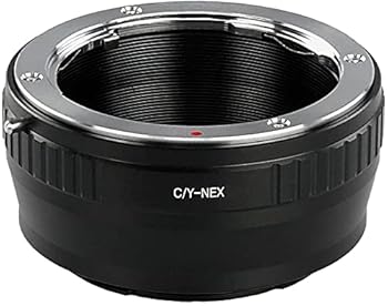 EXEMODE - 【中古】NinoLite C/Y-NEX アダプター、CONTAX/YASHICA マウントレンズ を ソニーNEX E カメラボディーに付ける為のアダプター 黒