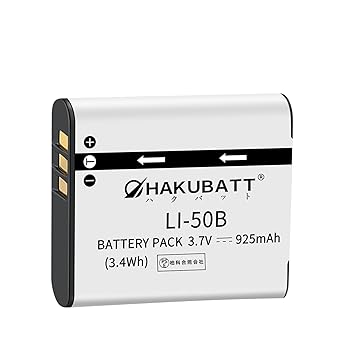 【中古】Li-ion Celeb オリンハス対応 LI-50B D-750 D-755 D-760 PENTAX対応 D-Li92 ハナソニック対応RZ10 BLACK LIME VIOLET WHITE【3.7V 925mAh】 カメ