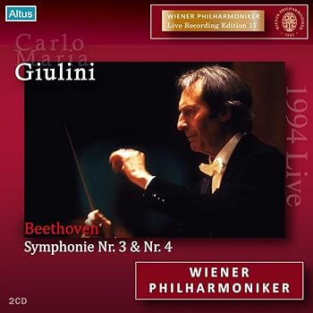 【中古】ベートーヴェン:交響曲第4番、交響曲第3番「英雄」 (Beethoven : Symphonie Nr. 3 & Nr. 4 / Carlo Maria Giulini, Wiener Philharmoniker) [2CD umibose-10419481 Umibose楽天市場店 パッケージ画像