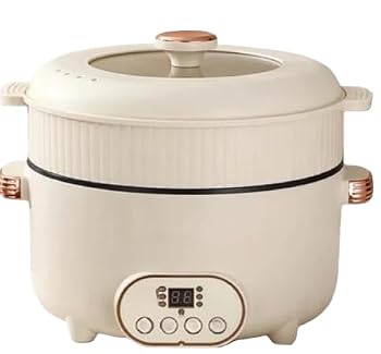 【中古】LumingLight多機能電気炊飯器 多能電気シチュー鍋 蒸し器付き 大容量 家庭...