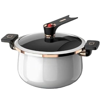 【中古】Teywhny スロークッカー、鋳鉄鍋、ダブルハンドル、ノンスティックコーテ...