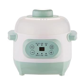 【中古】HeartTrend 1L ホワイト磁器内鍋 電気スロークッカー ベビーフードクッカ...