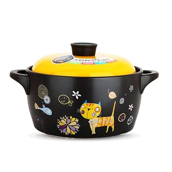 【中古】セラミックキャセロール、 Stovetop Ceramic Cookware Stew Pan Casserole...
