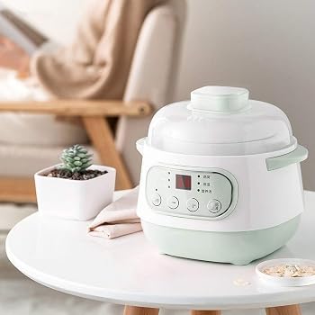 【中古】電気煮込み鍋、セラミックスープ鍋、家庭用焦げ付き防止ミルク鍋、自動予...