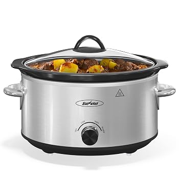 【中古】Sunvivi 4QT スロークッカー&ミニフードウォーマー 3段階の加熱設定 取り...