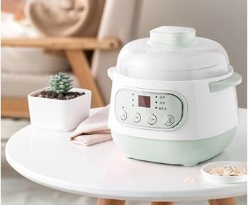 【中古】電気煮込み鍋、セラミックスープ鍋、家庭用焦げ付き防止ミルク鍋、自動予...