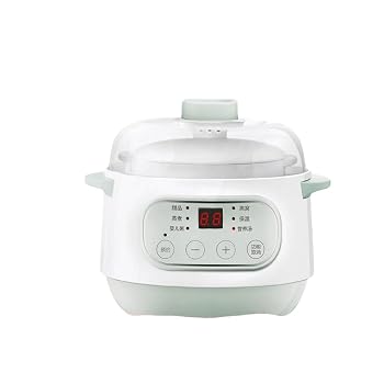 【中古】電気シチューポット セラミックスープポット 家庭用ノンスティックミルク...
