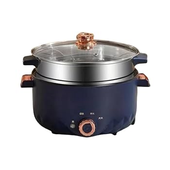 【中古】KCNN 110v電気鍋/多機能電気調理器/大容量/3L/26cm/一人用小鍋/電気調理器...