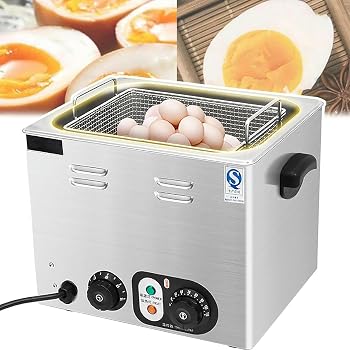 【中古】業務用卵調理器、2600W 温泉卵、卵60個、30〜110℃温度制御、0〜60分タイマ...