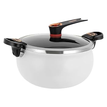 【中古】スロークッカー フッ素加工ソースパン 蓋付き