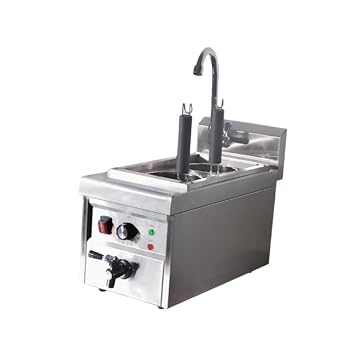 【中古】KCNN電気式ゆで麺器 業務用 麺茹で器 ステンレス製 二槽式4穴 大容量 保温...