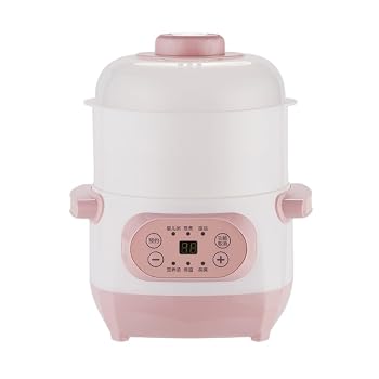 【中古】Riclub 電気調理器 隔水蒸し器 白磁ボウル 煮込み鍋 スープメーカー お粥...