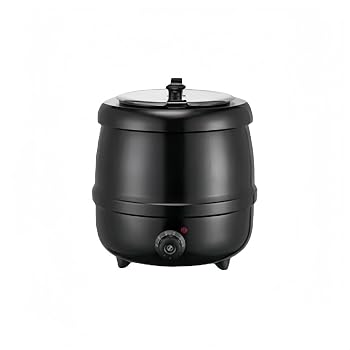 【中古】食品用スープ鍋 業務用電気式スープ鍋 温度調節機能付き 大容量10リットル...