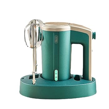【中古】電気泡立て器 エレクトリックエッグビーターワイヤレスケーキクリームミキサーベーキングキッチン小電化製品 卵ビーター (色 : 緑, Size : 20x9x
