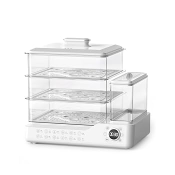 【中古】Aoyhome【3層大容量】電気蒸し器? - 24時間予約＆自動オフで、朝食やおかず作りが楽々 コンパクト設計の多機能蒸し器で、温野菜やサラダチキンも手軽にヘルシー調理 (ホワイト,24リットル容量、スケール除去フィルターとステンレススチール製スチームラック付き)【メーカー名】【メーカー型番】【ブランド名】Aoyhome スチームクッカー 【商品説明】Aoyhome【3層大容量】電気蒸し器? - 24時間予約＆自動オフで、朝食やおかず作りが楽々 コンパクト設計の多機能蒸し器で、温野菜やサラダチキンも手軽にヘルシー調理 (ホワイト,24リットル容量、スケール除去フィルターとステンレススチール製スチームラック付き)Aoyhome 前日の夜に食材をセットするだけで、起床時や帰宅時に温かい料理が自動的に完成。忙しい朝の準備が格段に楽になり、時間に余裕が生まれます。自動オフ機能搭載で、うっかり消し忘れても安心ですAoyhome 家族分の朝食やおかずを一度に調理可能。温野菜、サラダチキン、ゆで卵など、異なる料理を同時進行で効率よく仕上げられ、光熱費の節約にもつながりますAoyhome 卓上で邪魔にならないサイズ感ながら、内部はたっぷり収納できる設計。限られたキッチンスペースでも場所を取らず、すっききと収まりますAoyhome 高温の水蒸気で食材のうまみと栄養を閉じ込め、油を使わずにヘルシーな仕上がりに。温野菜や魚の蒸し物、手作りサラダチキンなど、バラエティーに富んだ健康的な料理が手軽に作れますAoyhome 複雑な設定は不要。ボタン操作がシンプルで直感的なので、家電の操作が苦手な方でも迷うことなく、思い通りの調理をスタートできます当店では初期不良に限り、商品到着から7日間は返品を 受付けております。お問い合わせ・メールにて不具合詳細をご連絡ください。他モールとの併売品の為、完売の際はキャンセルご連絡させて頂きます。中古品の商品タイトルに「限定」「初回」「保証」「DLコード」などの表記がありましても、特典・付属品・帯・保証等は付いておりません。電子辞書、コンパクトオーディオプレーヤー等のイヤホンは写真にありましても衛生上、基本お付けしておりません。※未使用品は除く品名に【import】【輸入】【北米】【海外】等の国内商品でないと把握できる表記商品について国内のDVDプレイヤー、ゲーム機で稼働しない場合がございます。予めご了承の上、購入ください。掲載と付属品が異なる場合は確認のご連絡をさせて頂きます。ご注文からお届けまで1、ご注文⇒ご注文は24時間受け付けております。2、注文確認⇒ご注文後、当店から注文確認メールを送信します。3、お届けまで3〜10営業日程度とお考えください。4、入金確認⇒前払い決済をご選択の場合、ご入金確認後、配送手配を致します。5、出荷⇒配送準備が整い次第、出荷致します。配送業者、追跡番号等の詳細をメール送信致します。6、到着⇒出荷後、1〜3日後に商品が到着します。　※離島、北海道、九州、沖縄は遅れる場合がございます。予めご了承下さい。お電話でのお問合せは少人数で運営の為受け付けておりませんので、お問い合わせ・メールにてお願い致します。営業時間　月〜金　11:00〜18:00★お客様都合によるご注文後のキャンセル・返品はお受けしておりませんのでご了承ください。0