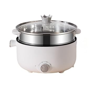 【中古】【Breaklock】110V 800W 大容量 3.5L 電気鍋 ステンレス蒸し器付き 3 段階火力調節 蒸し煮物両用 寮一人暮らし用 焦げ付き防止安全設計 (26cm（3.5Lシングルポット + 蒸し器）,ホワイト)【メーカー名】【メーカー型番】【ブランド名】Breaklock 鍋・フライパン, スチームクッカー 【商品説明】【Breaklock】110V 800W 大容量 3.5L 電気鍋 ステンレス蒸し器付き 3 段階火力調節 蒸し煮物両用 寮一人暮らし用 焦げ付き防止安全設計 (26cm（3.5Lシングルポット + 蒸し器）,ホワイト)【3.5L 大容量】カップル・2 人暮らしに最適 3.5L の大容量設計で、たっぷりとした料理を一度に調理できます。しかもカップルの日常食事はもちろん、友人とのホームパーティーにもぴったりで、食材を分けて調理する手間を省けます。【3 段階火力調節】多彩な調理スタイルに対応 弱火から強火まで自由に火力を調整できる仕様です。しかも蒸す・煮る・炒めるなど、料理の種類に合わせて火力を選べるため、毎日の献立の幅を大きく広げられます。【ステンレス蒸し器付属】蒸し＋煮物を同時調理 付属のステンレス蒸し器を使えば、蒸し料理と煮物を同時に作れます。しかも調理時間を大幅に短縮できるうえ、食材の栄養を逃がさず、栄養バランスの良い食事を手軽に楽しめます。【800W 高出力】短時間で効率的に調理 800W の高出力で食材を素早く温められます。しかも忙しい朝の準備や帰宅後の夕飯作りに大活躍し、待ち時間を減らして、効率的に料理を完成させられます。【三重安全設計】安心して使用できる 3 層断熱構造、過熱防止機能、握りやすい取手を組み合わせた三重保護設計です。しかも調理中のやけどを確実に防ぎ、火傷の心配を減らして、安全に料理を楽しめます。当店では初期不良に限り、商品到着から7日間は返品を 受付けております。お問い合わせ・メールにて不具合詳細をご連絡ください。他モールとの併売品の為、完売の際はキャンセルご連絡させて頂きます。中古品の商品タイトルに「限定」「初回」「保証」「DLコード」などの表記がありましても、特典・付属品・帯・保証等は付いておりません。電子辞書、コンパクトオーディオプレーヤー等のイヤホンは写真にありましても衛生上、基本お付けしておりません。※未使用品は除く品名に【import】【輸入】【北米】【海外】等の国内商品でないと把握できる表記商品について国内のDVDプレイヤー、ゲーム機で稼働しない場合がございます。予めご了承の上、購入ください。掲載と付属品が異なる場合は確認のご連絡をさせて頂きます。ご注文からお届けまで1、ご注文⇒ご注文は24時間受け付けております。2、注文確認⇒ご注文後、当店から注文確認メールを送信します。3、お届けまで3〜10営業日程度とお考えください。4、入金確認⇒前払い決済をご選択の場合、ご入金確認後、配送手配を致します。5、出荷⇒配送準備が整い次第、出荷致します。配送業者、追跡番号等の詳細をメール送信致します。6、到着⇒出荷後、1〜3日後に商品が到着します。　※離島、北海道、九州、沖縄は遅れる場合がございます。予めご了承下さい。お電話でのお問合せは少人数で運営の為受け付けておりませんので、お問い合わせ・メールにてお願い致します。営業時間　月〜金　11:00〜18:00★お客様都合によるご注文後のキャンセル・返品はお受けしておりませんのでご了承ください。0