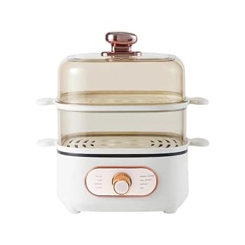 【中古】NYHGOXM 電気蒸し器 多機能 スチームクッカー 家庭用 電気せいろ蒸し器 コンパクト 電気蒸籠 スチーマー ゆで卵 蒸し料理 朝食 調理器具 (ホワイト)【メーカー名】【メーカー型番】【ブランド名】NYHGOXM スチームクッカー 【商品説明】NYHGOXM 電気蒸し器 多機能 スチームクッカー 家庭用 電気せいろ蒸し器 コンパクト 電気蒸籠 スチーマー ゆで卵 蒸し料理 朝食 調理器具 (ホワイト)【大容量10.5L＆上蒸下煮】NYHGOXM 電気せいろ蒸し器は、10.5Lの大容量で2段式設計。一度にたくさんの食材を調理でき、家族での食事やホームパーティーに最適です。下の鍋でスープや煮物を作りながら、上の蒸し器で点心や野菜を蒸す「上蒸下煮」が可能。忙しい朝の時短調理にも役立ちます。【60分タイマー＆簡単操作】調理時間を最大60分まで設定できるタイマー付き。つまみを回すだけのシンプルな操作で、誰でも簡単に使えます。さらに、サーモスタットによる高温保護機能と自動電源オフ機能を搭載し、加熱しすぎや空焚きを防止。安全に調理を楽しめます。【立体的な蒸気循環＆便利な設計】独自の立体蒸気構造により、ムラなくしっかり加熱。蒸し皿には特製の導流筋を採用し、結露を防止。包子もべちゃっとせず、ふっくら仕上がります。また、透明なガラス蓋で調理中の様子が一目でわかり、焦げ付きにくいフッ素樹脂加工でお手入れも簡単です。【安心の素材＆使いやすい機能】食品衛生法に準拠した素材を使用し、赤ちゃんの調理にも安心な赤ちゃんにも優しい素材（ベビーグレード）を採用。本体には耐熱性に優れたハンドルを装備し、滑りにくく持ち上げやすい設計です。また、水位目盛りが付いているので、水量の確認が簡単。内釜はフッ素樹脂加工で汚れが落ちやすく、いつでも清潔に保てます。【1200Wのハイパワー＆コンパクト設計】1200Wの高出力でスピーディーに調理。本体サイズは25.4×25.4×33cmとコンパクトながら、10.5Lの大容量を実現し、キッチンに置いても場所をとりません。ゆで卵はもちろん、卵蒸し器としても使えるので、朝食の準備がもっと楽になります。また、蒸し料理から煮込み料理まで、幅広いメニューに対応します。当店では初期不良に限り、商品到着から7日間は返品を 受付けております。お問い合わせ・メールにて不具合詳細をご連絡ください。他モールとの併売品の為、完売の際はキャンセルご連絡させて頂きます。中古品の商品タイトルに「限定」「初回」「保証」「DLコード」などの表記がありましても、特典・付属品・帯・保証等は付いておりません。電子辞書、コンパクトオーディオプレーヤー等のイヤホンは写真にありましても衛生上、基本お付けしておりません。※未使用品は除く品名に【import】【輸入】【北米】【海外】等の国内商品でないと把握できる表記商品について国内のDVDプレイヤー、ゲーム機で稼働しない場合がございます。予めご了承の上、購入ください。掲載と付属品が異なる場合は確認のご連絡をさせて頂きます。ご注文からお届けまで1、ご注文⇒ご注文は24時間受け付けております。2、注文確認⇒ご注文後、当店から注文確認メールを送信します。3、お届けまで3〜10営業日程度とお考えください。4、入金確認⇒前払い決済をご選択の場合、ご入金確認後、配送手配を致します。5、出荷⇒配送準備が整い次第、出荷致します。配送業者、追跡番号等の詳細をメール送信致します。6、到着⇒出荷後、1〜3日後に商品が到着します。　※離島、北海道、九州、沖縄は遅れる場合がございます。予めご了承下さい。お電話でのお問合せは少人数で運営の為受け付けておりませんので、お問い合わせ・メールにてお願い致します。営業時間　月〜金　11:00〜18:00★お客様都合によるご注文後のキャンセル・返品はお受けしておりませんのでご了承ください。0
