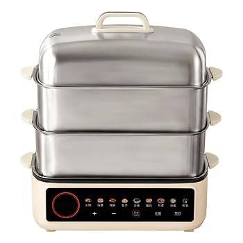 【中古】【jieseaban】電気蒸し鍋 304 ステンレス製 110V 1500W 多段式 全自動予約 保温機能 大容量 上蒸し下煮込み 空焚き防止 しゃぶしゃぶ 蒸し料理 家庭用 (3段)【メーカー名】【メーカー型番】【ブランド名】jieseaban スチームクッカー 【商品説明】【jieseaban】電気蒸し鍋 304 ステンレス製 110V 1500W 多段式 全自動予約 保温機能 大容量 上蒸し下煮込み 空焚き防止 しゃぶしゃぶ 蒸し料理 家庭用 (3段)【空焚き防止機能搭載で安全性を確保】空焚き防止機能を備え、誤操作や長時間放置時の機器保護に対応します。110V 電源に対応し、一般家庭でスムーズに使用できる設計です。【高速加熱と予約・保温機能】1500W の出力で素早く加熱し、短時間での調理を実現します。12 時間の予約と保温機能を搭載し、好きなタイミングで温かい料理を楽しむことが可能です。【304 ステンレス製で衛生的な多機能設計】304 ステンレス素材を採用し、錆びにくく衛生面に配慮した作りです。蒸し調理と煮込み調理の両方に対応し、様々な調理シーンで活用できます。【上蒸し下煮込みで時短調理】上段で蒸して下段で煮込む構造により、2 種類の調理を同時に進められます。蒸し料理からしゃぶしゃぶまで対応し、多彩なメニューに活用できます。【大容量で段数対応＆フレキシブル使用】大容量設計で複数段の蒸しかごに対応し、少量の軽食から家族向けの調理まで柔軟に対応します。自動制御機能により、効率的に調理を進めることが可能です。当店では初期不良に限り、商品到着から7日間は返品を 受付けております。お問い合わせ・メールにて不具合詳細をご連絡ください。他モールとの併売品の為、完売の際はキャンセルご連絡させて頂きます。中古品の商品タイトルに「限定」「初回」「保証」「DLコード」などの表記がありましても、特典・付属品・帯・保証等は付いておりません。電子辞書、コンパクトオーディオプレーヤー等のイヤホンは写真にありましても衛生上、基本お付けしておりません。※未使用品は除く品名に【import】【輸入】【北米】【海外】等の国内商品でないと把握できる表記商品について国内のDVDプレイヤー、ゲーム機で稼働しない場合がございます。予めご了承の上、購入ください。掲載と付属品が異なる場合は確認のご連絡をさせて頂きます。ご注文からお届けまで1、ご注文⇒ご注文は24時間受け付けております。2、注文確認⇒ご注文後、当店から注文確認メールを送信します。3、お届けまで3〜10営業日程度とお考えください。4、入金確認⇒前払い決済をご選択の場合、ご入金確認後、配送手配を致します。5、出荷⇒配送準備が整い次第、出荷致します。配送業者、追跡番号等の詳細をメール送信致します。6、到着⇒出荷後、1〜3日後に商品が到着します。　※離島、北海道、九州、沖縄は遅れる場合がございます。予めご了承下さい。お電話でのお問合せは少人数で運営の為受け付けておりませんので、お問い合わせ・メールにてお願い致します。営業時間　月〜金　11:00〜18:00★お客様都合によるご注文後のキャンセル・返品はお受けしておりませんのでご了承ください。0