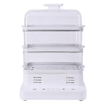 【中古】TVT 電気蒸し器 全自動 コンパクト 省エネ設計 110V 22L 大容量 24時間予約機能+2時間保温 朝食機械 二重三層蒸し器 多機能スチーマー 卵/点心/魚/野菜蒸し 家庭用 (三層式【食品用プラスチック蒸し器付き】)【メーカー名】【メーカー型番】【ブランド名】TVT スチームクッカー 【商品説明】TVT 電気蒸し器 全自動 コンパクト 省エネ設計 110V 22L 大容量 24時間予約機能+2時間保温 朝食機械 二重三層蒸し器 多機能スチーマー 卵/点心/魚/野菜蒸し 家庭用 (三層式【食品用プラスチック蒸し器付き】)食品グレード素材：厚みのあるPC透明カバーは調理状況をはっきりと確認でき、304ステンレススチール製の蒸し器は食品に直接触れるため安全で無毒です。PP製のジューストレイはお手入れが簡単で、あらゆる方向から食生活の健康を守ります。多機能：蒸し卵、蒸し野菜、蒸し魚など、複数の機能を統合しています。付属品も充実しており、箱から出してすぐに使えます。毎日の食事から特別な日の料理まで、様々な美味しい料理を簡単に作ることができます。9秒瞬間加熱＋空焚き防止のダブル保証：9秒の超高速加熱技術を搭載し、360°立体循環で食材を素早く蒸し上げ、栄養と鮮度を閉じ込めます。インテリジェントな空焚き防止システムにより、空焚きが発生すると自動的に電源がオフになり、より安全に使用できます。24時間予約＋2時間長期保温：前夜に食材を準備しておき、予約時間を設定するだけで、翌朝自動的に朝食を調理します。調理後2時間は保温するので、朝食でもおやつでも、いつでも温かい料理をお楽しみいただけます。22リットルの3層式大容量：3層式の立体空間は、卵、スナック、魚、野菜など、複数の料理を同時に蒸すことができ、一人での本格的な料理から、大勢での集まりまで、あらゆるニーズに対応します。レストランやファミリーシーンに最適です。当店では初期不良に限り、商品到着から7日間は返品を 受付けております。お問い合わせ・メールにて不具合詳細をご連絡ください。他モールとの併売品の為、完売の際はキャンセルご連絡させて頂きます。中古品の商品タイトルに「限定」「初回」「保証」「DLコード」などの表記がありましても、特典・付属品・帯・保証等は付いておりません。電子辞書、コンパクトオーディオプレーヤー等のイヤホンは写真にありましても衛生上、基本お付けしておりません。※未使用品は除く品名に【import】【輸入】【北米】【海外】等の国内商品でないと把握できる表記商品について国内のDVDプレイヤー、ゲーム機で稼働しない場合がございます。予めご了承の上、購入ください。掲載と付属品が異なる場合は確認のご連絡をさせて頂きます。ご注文からお届けまで1、ご注文⇒ご注文は24時間受け付けております。2、注文確認⇒ご注文後、当店から注文確認メールを送信します。3、お届けまで3〜10営業日程度とお考えください。4、入金確認⇒前払い決済をご選択の場合、ご入金確認後、配送手配を致します。5、出荷⇒配送準備が整い次第、出荷致します。配送業者、追跡番号等の詳細をメール送信致します。6、到着⇒出荷後、1〜3日後に商品が到着します。　※離島、北海道、九州、沖縄は遅れる場合がございます。予めご了承下さい。お電話でのお問合せは少人数で運営の為受け付けておりませんので、お問い合わせ・メールにてお願い致します。営業時間　月〜金　11:00〜18:00★お客様都合によるご注文後のキャンセル・返品はお受けしておりませんのでご了承ください。0