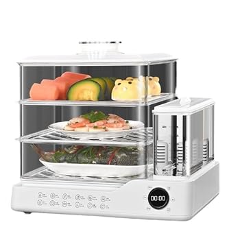 【中古】AOPIPI 電気蒸し器、3層調理、独立水タンク、インテリジェントデジタル操作、自動電源オフ、タイマー機能、日本110V対応、蒸し、煮込み、野菜やサラダチキンの加熱、コンパクトデザイン、健康的な家庭用調理器具 (A)【メーカー名】【メーカー型番】【ブランド名】AOPIPI スチームクッカー 【商品説明】AOPIPI 電気蒸し器、3層調理、独立水タンク、インテリジェントデジタル操作、自動電源オフ、タイマー機能、日本110V対応、蒸し、煮込み、野菜やサラダチキンの加熱、コンパクトデザイン、健康的な家庭用調理器具 (A)【プロ仕様の瞬速スチーム】わずか5秒で高温蒸気を発生！360°循環ヒーターが食材をむらなく包み込み、香りと旨みを閉じ込めます。栄養を損なわず、素材の味を最大限に引き出すヘルシー調理が可能。自動空焚き防止機能で安全も確保。【24L大容量で時短&時短】3つのトレーを自由に組み合わせ可能。少人数の日常使いからパーティーまで、メインと副菜を同時に調理して時短に。レストランやカフェなど業務用の需要にも十分応える大容量です。【スマート予約で食生活を楽に】24時間先までの予約調理が可能。朝はセットしておくだけで温かい朝食が待っています。最大12時間保温で、帰宅後すぐに食事を楽しめます。2時間の保温モードで、寒い日も料理を冷めにくく。【食品接触認証で安心安全】トップカバー（厚手PC）、蒸し皿（304ステンレス）、透明カバー（ボトルグレードPC）、ドリップトレイ（高品質PP）まで、すべて食品接触基準をクリアした素材を使用。家族の健康を考えた安心設計。【AOPIPIの品質保証とアフターサービス】 製品は厳しい品質検査を通過しており、万が一不具合があった場合でも迅速に対応いたします。私たちは「より良い生活」という理念のもと、お客様の期待を超える商品をお届けすることをお約束します。当店では初期不良に限り、商品到着から7日間は返品を 受付けております。お問い合わせ・メールにて不具合詳細をご連絡ください。他モールとの併売品の為、完売の際はキャンセルご連絡させて頂きます。中古品の商品タイトルに「限定」「初回」「保証」「DLコード」などの表記がありましても、特典・付属品・帯・保証等は付いておりません。電子辞書、コンパクトオーディオプレーヤー等のイヤホンは写真にありましても衛生上、基本お付けしておりません。※未使用品は除く品名に【import】【輸入】【北米】【海外】等の国内商品でないと把握できる表記商品について国内のDVDプレイヤー、ゲーム機で稼働しない場合がございます。予めご了承の上、購入ください。掲載と付属品が異なる場合は確認のご連絡をさせて頂きます。ご注文からお届けまで1、ご注文⇒ご注文は24時間受け付けております。2、注文確認⇒ご注文後、当店から注文確認メールを送信します。3、お届けまで3〜10営業日程度とお考えください。4、入金確認⇒前払い決済をご選択の場合、ご入金確認後、配送手配を致します。5、出荷⇒配送準備が整い次第、出荷致します。配送業者、追跡番号等の詳細をメール送信致します。6、到着⇒出荷後、1〜3日後に商品が到着します。　※離島、北海道、九州、沖縄は遅れる場合がございます。予めご了承下さい。お電話でのお問合せは少人数で運営の為受け付けておりませんので、お問い合わせ・メールにてお願い致します。営業時間　月〜金　11:00〜18:00★お客様都合によるご注文後のキャンセル・返品はお受けしておりませんのでご了承ください。0
