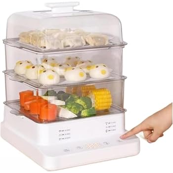 【中古】家庭用電気蒸し器 3層構造 24時間タイマー/2時間保温機能搭載 24リットルの大容量で、家族での朝食や蒸し卵などに最適です。24時間タイマー/2時間保温機能、インテリジェントデジタルディスプレイ、空焚き防止機能、ステンレス製蒸し器バスケットなどの機能を備えていますTufduzoタフドゥゾ【メーカー名】【メーカー型番】【ブランド名】Tufduzo スチームクッカー 【商品説明】家庭用電気蒸し器 3層構造 24時間タイマー/2時間保温機能搭載 24リットルの大容量で、家族での朝食や蒸し卵などに最適です。24時間タイマー/2時間保温機能、インテリジェントデジタルディスプレイ、空焚き防止機能、ステンレス製蒸し器バスケットなどの機能を備えていますTufduzoタフドゥゾ食品グレード素材で安心使用 アッパーカバーは厚手食品グレードPC素材で内容物が確認しやすい；蒸しラックは食品接触用304ステンレス鋼で無毒無味・耐久性優れ；透明カバーはBPAフリーのボトルグレードPC素材；ジューストレイは高品質食品グレードPP素材でお手入れ簡単です。24時間予約機能で朝食レスキュー 24時間予約タイミング機能を搭載，前日の夜に食材を仕込み予約時間を設定するだけで、翌朝自動で調理して温かい朝食を提供。忙しい朝も手軽に栄養を摂れます。2時間保温で温かさを持続 2時間保温機能で、寒い季節でも料理が冷めることを心配する必要がない。夜帰宅しても温かい料理を楽しめ、家庭における必需品です。3層24L大容量で多用途対応 3層設計は自由に組み合わせ可能，24Lの大容量で家族全員分やディナーパーティーの料理も一度に調理可能。家庭はもちろん、レストラン、カフェ、ホテルなどでも活躍します。9秒瞬間蒸しで栄養ロック 9秒で瞬間的に蒸気を発生，360°循環加熱で均一に調理。食材の香りと肉汁を閉じ込め、栄養と鮮度を最大限に保ちます。インテリジェント乾燥防止機能で安全性も確保。当店では初期不良に限り、商品到着から7日間は返品を 受付けております。お問い合わせ・メールにて不具合詳細をご連絡ください。他モールとの併売品の為、完売の際はキャンセルご連絡させて頂きます。中古品の商品タイトルに「限定」「初回」「保証」「DLコード」などの表記がありましても、特典・付属品・帯・保証等は付いておりません。電子辞書、コンパクトオーディオプレーヤー等のイヤホンは写真にありましても衛生上、基本お付けしておりません。※未使用品は除く品名に【import】【輸入】【北米】【海外】等の国内商品でないと把握できる表記商品について国内のDVDプレイヤー、ゲーム機で稼働しない場合がございます。予めご了承の上、購入ください。掲載と付属品が異なる場合は確認のご連絡をさせて頂きます。ご注文からお届けまで1、ご注文⇒ご注文は24時間受け付けております。2、注文確認⇒ご注文後、当店から注文確認メールを送信します。3、お届けまで3〜10営業日程度とお考えください。4、入金確認⇒前払い決済をご選択の場合、ご入金確認後、配送手配を致します。5、出荷⇒配送準備が整い次第、出荷致します。配送業者、追跡番号等の詳細をメール送信致します。6、到着⇒出荷後、1〜3日後に商品が到着します。　※離島、北海道、九州、沖縄は遅れる場合がございます。予めご了承下さい。お電話でのお問合せは少人数で運営の為受け付けておりませんので、お問い合わせ・メールにてお願い致します。営業時間　月〜金　11:00〜18:00★お客様都合によるご注文後のキャンセル・返品はお受けしておりませんのでご了承ください。0