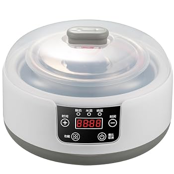 【中古】ヨーグルトメーカー、時間温度調節機能付き、1.2L家庭用電気自動ヨーグル...