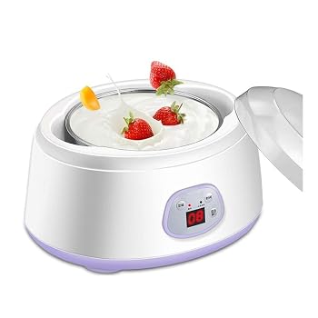 【中古】1L 電動 自動 ヨーグルトメーカー マシン ヨーグルト DIY ツール プラスチ...
