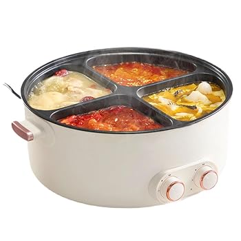【中古】電気ホットポット、ノンスティック5/6リットル多機能家庭用調理鍋、忙しい家族のための空焚き防止機能付き大容量、【メーカー名】【メーカー型番】【ブランド名】WESRTGF 電気ポット 【商品説明】電気ホットポット、ノンスティック5/6リットル多機能家庭用調理鍋、忙しい家族のための空焚き防止機能付き大容量、独立した2つの温度ゾーン：鍋の両側で独立した温度制御が可能なので、柔軟性と利便性に優れ、好みに合わせて2種類の料理を同時に調理できます。高速加熱：パワフルで安定した加熱性能で、わずか6分で水を沸騰させます。この電気ポットは、忙しいご家庭で素早く食事を準備するのに最適です。一体型内鍋：5/6Lの大容量は、家族の集まりに最適です。一体型デザインにより耐久性が向上し、均一な熱伝導で安定した調理結果が得られます。焦げ付き防止コーティング：食品グレードの焦げ付き防止コーティングにより、お手入れが簡単になり、よりヘルシーな調理が可能です。内蔵のインテリジェント空焚き防止機能は、水位が低くなると自動的に電源が切れるため、安心してご使用いただけます。複数の仕切り：複数のスープベースや料理を同時に楽しめるので、濃厚で風味豊かな鍋料理を堪能したい方に最適です。シェアしたり、おもてなしをするのにもぴったりです。当店では初期不良に限り、商品到着から7日間は返品を 受付けております。お問い合わせ・メールにて不具合詳細をご連絡ください。他モールとの併売品の為、完売の際はキャンセルご連絡させて頂きます。中古品の商品タイトルに「限定」「初回」「保証」「DLコード」などの表記がありましても、特典・付属品・帯・保証等は付いておりません。電子辞書、コンパクトオーディオプレーヤー等のイヤホンは写真にありましても衛生上、基本お付けしておりません。※未使用品は除く品名に【import】【輸入】【北米】【海外】等の国内商品でないと把握できる表記商品について国内のDVDプレイヤー、ゲーム機で稼働しない場合がございます。予めご了承の上、購入ください。掲載と付属品が異なる場合は確認のご連絡をさせて頂きます。ご注文からお届けまで1、ご注文⇒ご注文は24時間受け付けております。2、注文確認⇒ご注文後、当店から注文確認メールを送信します。3、お届けまで3〜10営業日程度とお考えください。4、入金確認⇒前払い決済をご選択の場合、ご入金確認後、配送手配を致します。5、出荷⇒配送準備が整い次第、出荷致します。配送業者、追跡番号等の詳細をメール送信致します。6、到着⇒出荷後、1〜3日後に商品が到着します。　※離島、北海道、九州、沖縄は遅れる場合がございます。予めご了承下さい。お電話でのお問合せは少人数で運営の為受け付けておりませんので、お問い合わせ・メールにてお願い致します。営業時間　月〜金　11:00〜18:00★お客様都合によるご注文後のキャンセル・返品はお受けしておりませんのでご了承ください。0