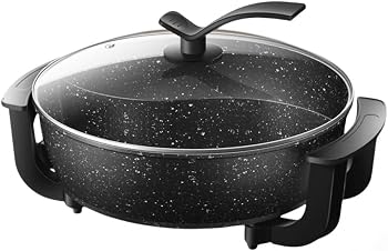 【中古】Gebyui電熱鍋6石英鍋仕切り付き