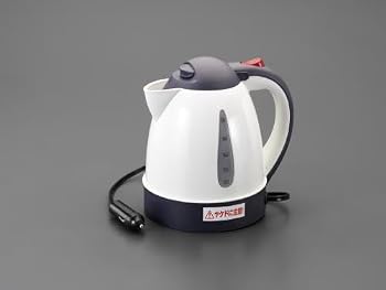 【中古】エスコ(ESCO) 電気ポット DC12V/12A(1000ml) EA763AR-51A