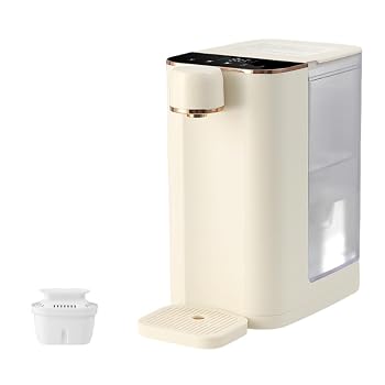 【中古】KCNN ケトル タッチスクリーン 3L 卓上コンパクト家庭用給湯器 5段階温度調節 3秒瞬間湯水 2000Wハイパワー 温度調節 (45°-99°） 温水 冷水 安全設計 操作簡単 家庭 キッチン オフィス子供 お年寄り 家庭 キッチン オフィス (オフホワイト)【メーカー名】【メーカー型番】【ブランド名】KCNN 電気ケトル 【商品説明】KCNN ケトル タッチスクリーン 3L 卓上コンパクト家庭用給湯器 5段階温度調節 3秒瞬間湯水 2000Wハイパワー 温度調節 (45°-99°） 温水 冷水 安全設計 操作簡単 家庭 キッチン オフィス子供 お年寄り 家庭 キッチン オフィス (オフホワイト)【5種類の温度が選べる、家族みんなの飲料水趣味に最適】温水と冷水だけでは物足りない！ 5段階の温度制御で家族全員のニーズに応えます。【3秒で加熱】新世代の希土類の厚膜加熱技術を搭載して、360°均一で安定した昇温を実現します3秒の急速に昇温して、すぐに飲んで焼いて。また、水タンクが取り外し可能なので、水を足したりお掃除するのにもとても便利です。【用途に合わせて温度調節が可能】粉ミルク・はちみつ水を淹れる時は45℃、花果茶を淹れる時は85℃、そしてカップ麺・紅茶を淹れる時は100℃。ご家庭の様々なシーンに適した温度をご用意できます【定量水採取】3段階の定量水採取、水を監視する必要はありません。 160/260/500mlは途中でボタンを押すと止水できます。 自由な定義は水を無駄にしません。【誤作動防止のロック機能付】お子様が誤って触れても安心。チャイルドロックボタンを2回押すことで操作が可能になるので、誤作動を防止します。機能ボタンを押すと、前回の使用温度を記録します当店では初期不良に限り、商品到着から7日間は返品を 受付けております。お問い合わせ・メールにて不具合詳細をご連絡ください。他モールとの併売品の為、完売の際はキャンセルご連絡させて頂きます。中古品の商品タイトルに「限定」「初回」「保証」「DLコード」などの表記がありましても、特典・付属品・帯・保証等は付いておりません。電子辞書、コンパクトオーディオプレーヤー等のイヤホンは写真にありましても衛生上、基本お付けしておりません。※未使用品は除く品名に【import】【輸入】【北米】【海外】等の国内商品でないと把握できる表記商品について国内のDVDプレイヤー、ゲーム機で稼働しない場合がございます。予めご了承の上、購入ください。掲載と付属品が異なる場合は確認のご連絡をさせて頂きます。ご注文からお届けまで1、ご注文⇒ご注文は24時間受け付けております。2、注文確認⇒ご注文後、当店から注文確認メールを送信します。3、お届けまで3〜10営業日程度とお考えください。4、入金確認⇒前払い決済をご選択の場合、ご入金確認後、配送手配を致します。5、出荷⇒配送準備が整い次第、出荷致します。配送業者、追跡番号等の詳細をメール送信致します。6、到着⇒出荷後、1〜3日後に商品が到着します。　※離島、北海道、九州、沖縄は遅れる場合がございます。予めご了承下さい。お電話でのお問合せは少人数で運営の為受け付けておりませんので、お問い合わせ・メールにてお願い致します。営業時間　月〜金　11:00〜18:00★お客様都合によるご注文後のキャンセル・返品はお受けしておりませんのでご了承ください。0